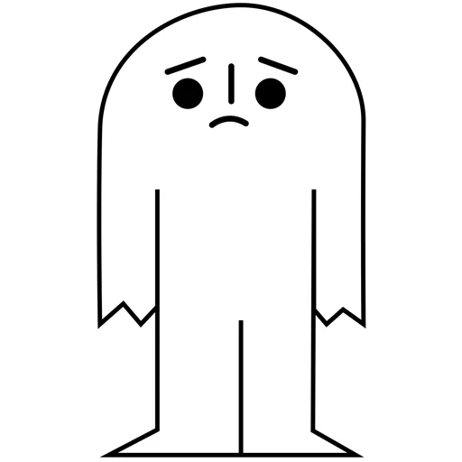 fantôme, visage de fantôme, icône fantôme, avatar fantôme, minimalisme fantôme
