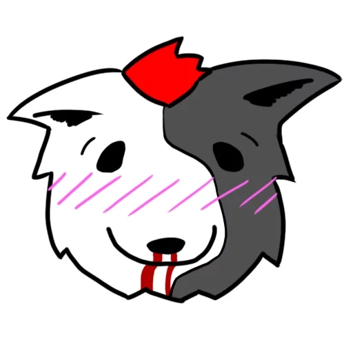 cão, anime, personagem, yumi emoji