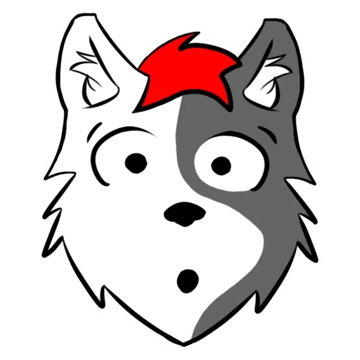 loup, loup, anime, rauque, chat twitch emote