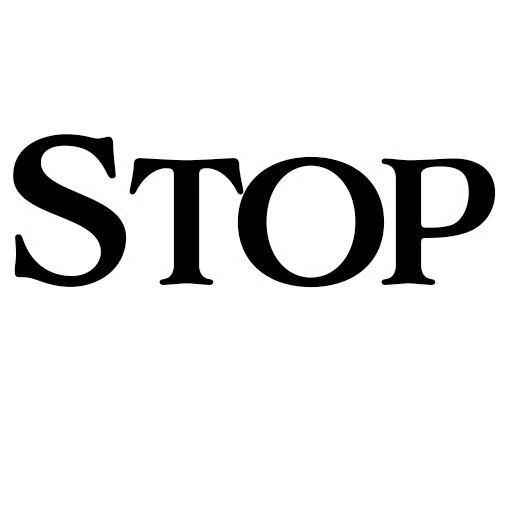 stop, sitcom sign, trademark, trademark, stop ice advertising