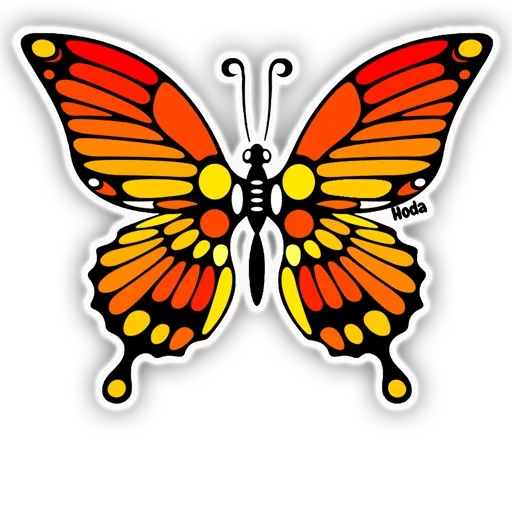 la farfalla, butterfly jun, modello di farfalla, butterfly butterfly, illustrazione farfalla di deflusso