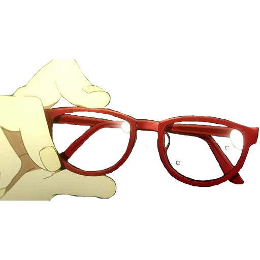 очки, оправа, очки очки, очки аниме, очки красной оправой