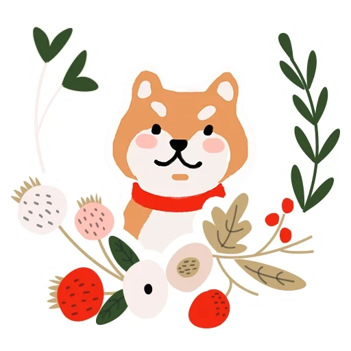 cat, dog, shiba dog, akita dog vector, vector illustration