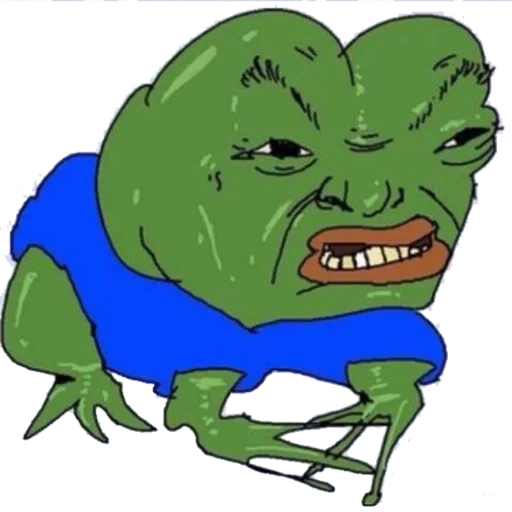 mème de crapauds, mème pepe, mauvais pepe, crapaud pepe, un crapaud hurlant