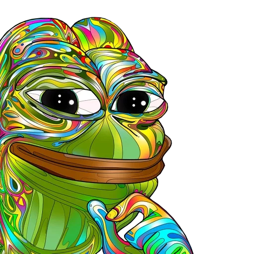 en jeu, tous les jours, meilleurs mèmes, grenouille pepe, pepe psychédélique