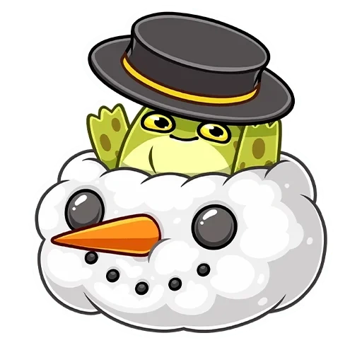 camarades de neige, bonhomme de neige maléfique, chapeau de bonhomme de neige, cartoon snowman