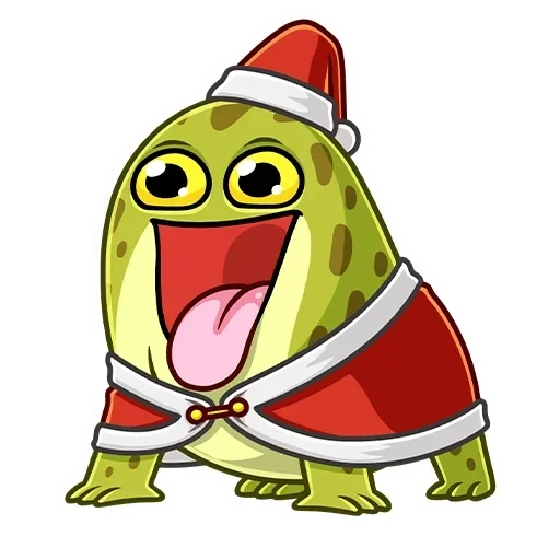 zhabka, toads, new year's toad, festive papya