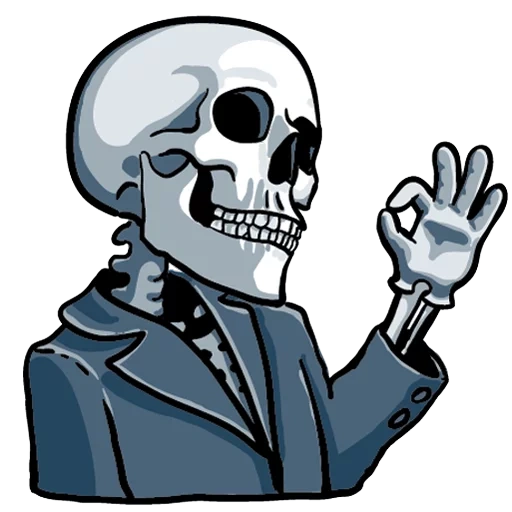 das skelett, der schädel, aufkleber mit skelett, aufkleber mit skelett
