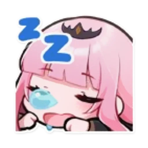 anime, zero two chibby, anime smiley, anime charaktere, emoticon pack anime 002