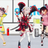 mmd, anime, subaru hololive, dance mangle mmd, phantasy star online 2 personnages d'anime