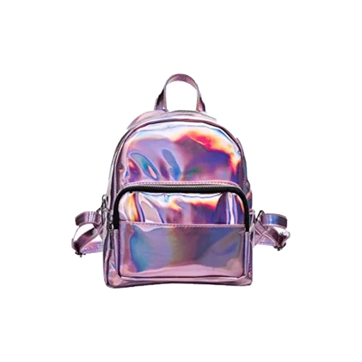 mini rucksackmädchen, teenie rucksäcke, der rucksack ist wasserdicht, rucksack kleines hologramm rosa, mode mini girl holographic