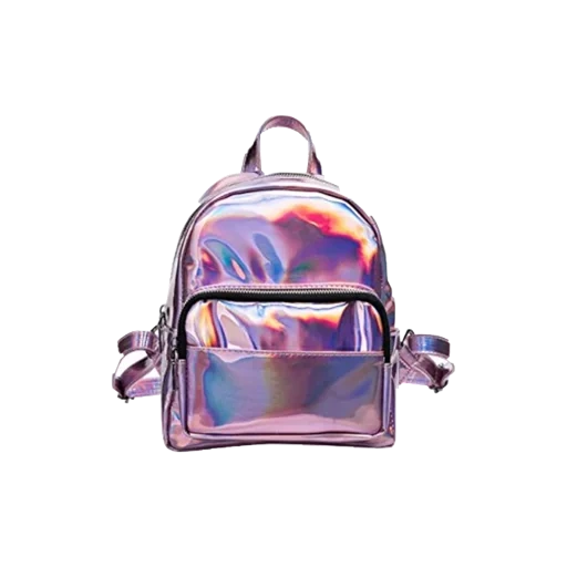 mini filles sac à dos, sacs à dos pour adolescents, le sac à dos est étanche, sac à dos peu hologramme rose, mode mini fille holographique