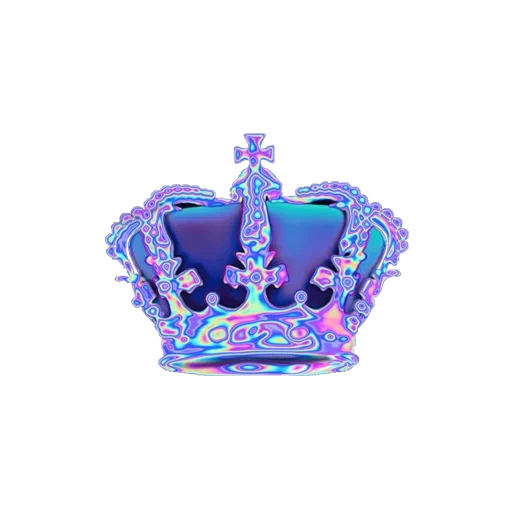 crown, the crown of the king, princess crown, vaporwave crown, the crown is a transparent background