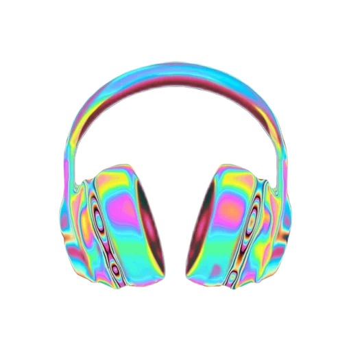 headphones, game headphones, the headphones are children, the headphones are colored, rainbow headphones