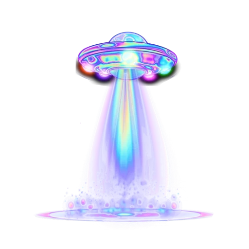 arte, background olografico, un clipart alieno, saucer volante ufo 802f, oggetto volante sconosciuto