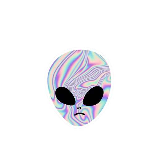 tumbler, skull sticker, popsket stickers, a holographic sticker of an alien