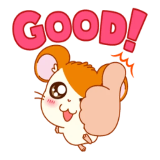 hantaro, anime animal, hantaro blinked, cartoon cute pattern, anime kantaro hamster