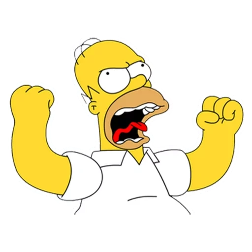 homer, homer meme, homer simpson, homer simpson berteriak, homer simpson evil