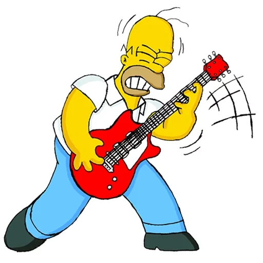 michael jackson, homer simpson, bart simpson chitarra, homer simpson chitarra, homer simpson rock band