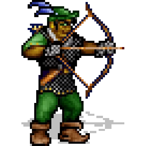 pixel archer, pixel archer, pixel arrow, pixel spear, elf archer hero 3