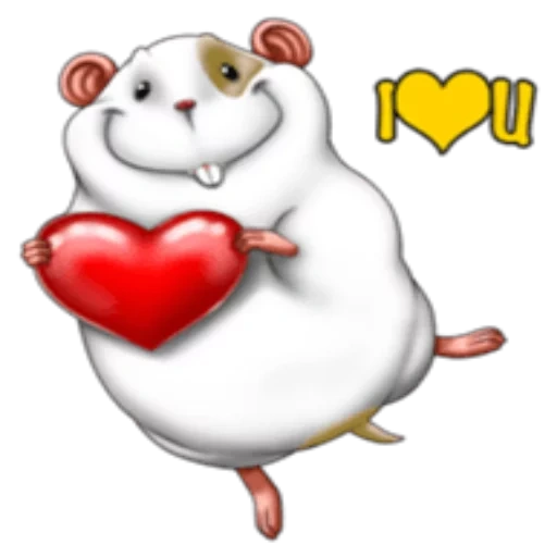 lovely, hamster, cute hamster, a lovely animal, valentine's mouse
