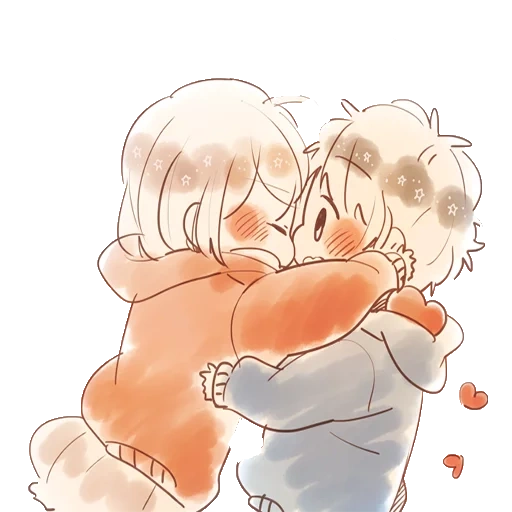 mel 100, animação é fofa, abraçando chibi, casal de anime bonito, padrão de anime bonito