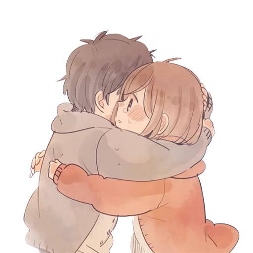 anime couples, chibi hugs, anime hugs, lovely anime couples, chibi couples are hugged