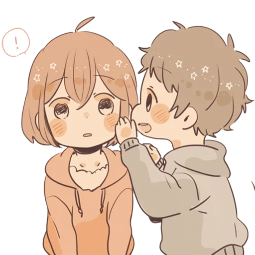 picture, anime cute, chibi in a couple, kawaii couple, anime chibi couple kawaii