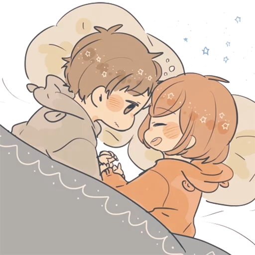 miele 100, anime carino, adorabile coppia anime, pittura di coppia anime, pattern carini anime