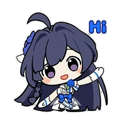 red cliff, chibi chibi, red cliff animation, anime girl, fu huahong opens chibi