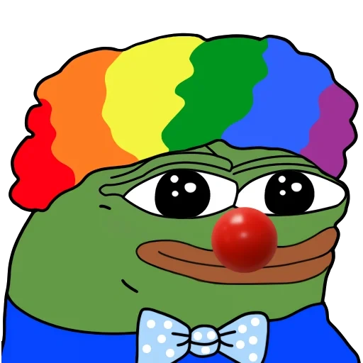 pepe frog, pepe clown, pepega clown, frog pepe clown, the frog pepe clown