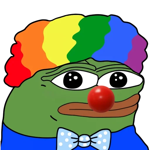 clown pepe, pepe clown, pepega clown, clown pepe khokhol, the frog pepe clown