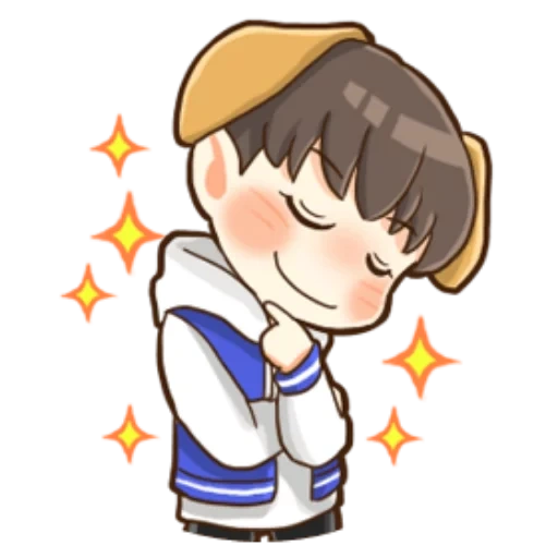 boy, human, chibi bts, stickers osomatsu san