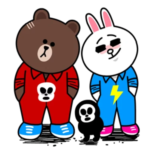 brown lines, brown cony, kony brown, line friends, winter horse palm