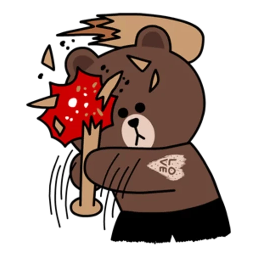 urso, cony brown, koni brown, amigos de linha, desenho de urso