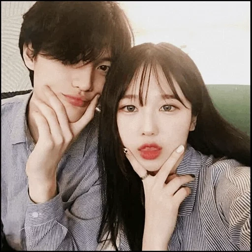 young woman, lovely couples, park jimin, lovely couples, korean pairs ulzzang