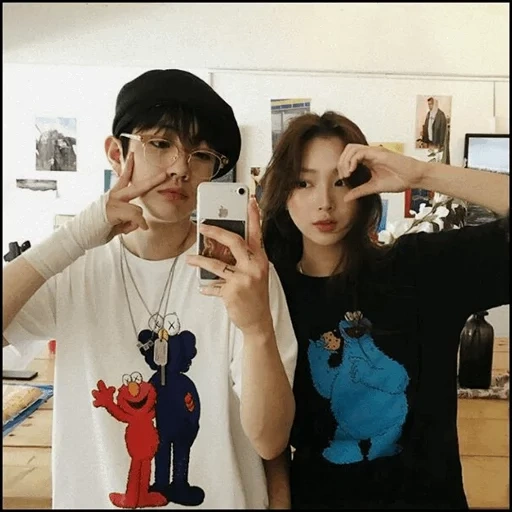 asiático, casal fofo, casal coreano, nikita koreanka, garota coreana