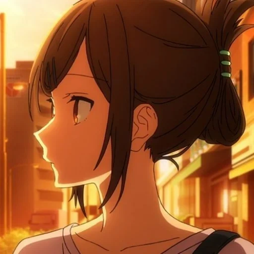 imagen, mujer joven, kyoko hory, anime horimiy, personajes de anime