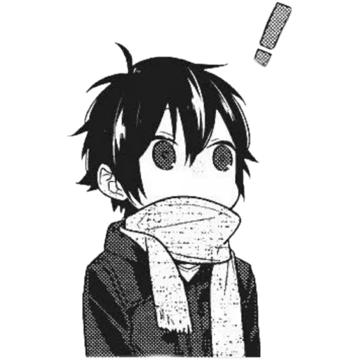 anime khorimiy, anime drawings, anime khorimiy chibi, anime cute drawings, hori-san miyamura-kun