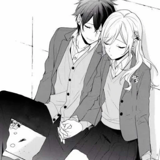 comic-paare, anime paar, manga anime, horimiya manga, horimiya's umarmung anime