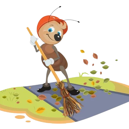 ant casket, ant with a shovel, ants work, ant builder, ant