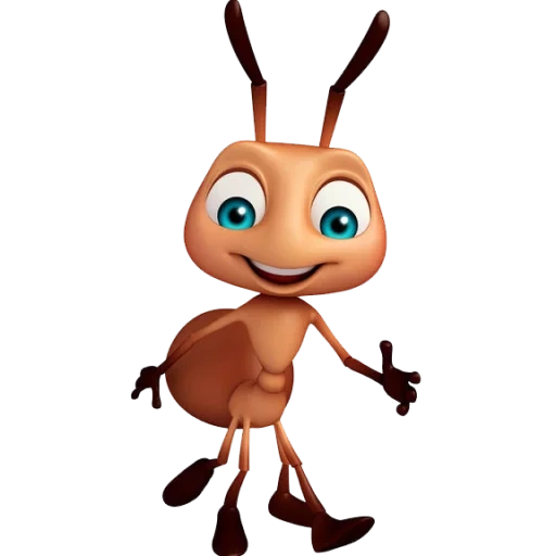 милый муравей, муравей мультика, мультяшный муравей, милый муравей мультика, персонажи мультиков муравей