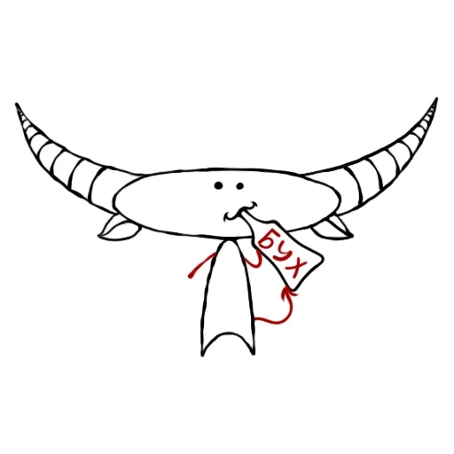 figura, desconhecido, padrão, emblema de crânio de vaca, diagrama de contorno
