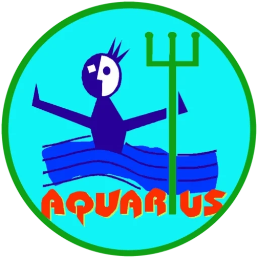 логотип, мужчина, значок водолей, cartoons for kids, лагерь водолей логотип