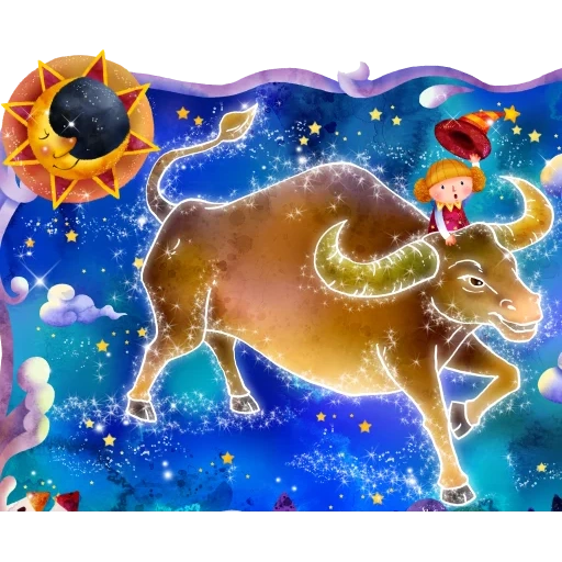 taurus, bélier du zodiaque, zodiaque taureau, zodiaque taureau, illustrateur de l'année du bœuf