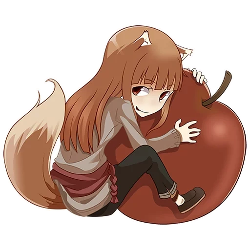 loup d'épices, loup des épices chibi, loup de l'épice de horo, loup de l'épice de l'anime, loup de l'épice d'amati