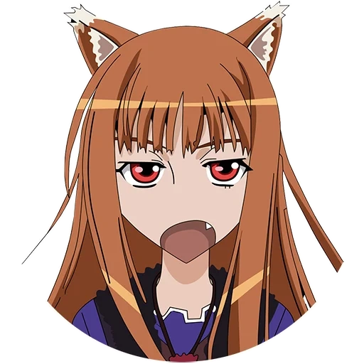 animation, anime female wolf, cartoon characters, spice wolf, anime wolf spice