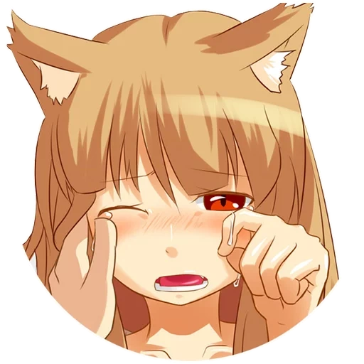 anime, hora yang bijaksana, spice wolf, hollo wisdom chibi, bumbu serigala anime