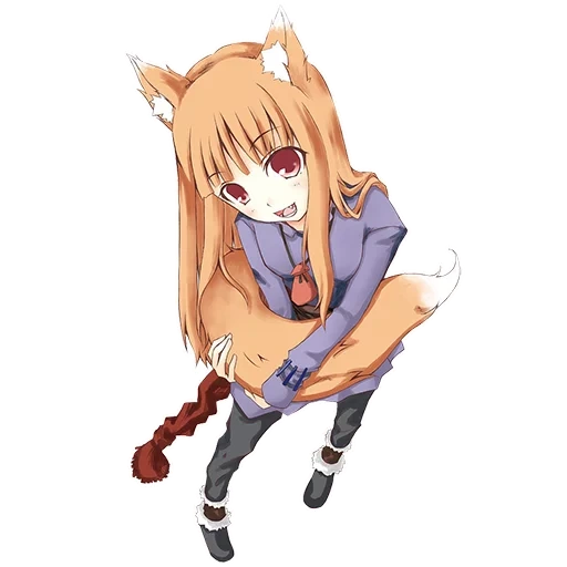 anime mother wolf, spice wolf, serigala itu beracun, anime rempah-rempah serigala, sampul anime wolf spice