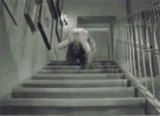 treppe, ghost die treppe, übermäßig der teufel, verteilte den teufel mit der decke, excessor devil steigt die treppe ab